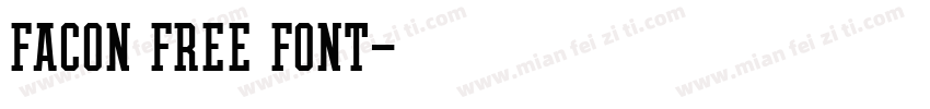 Facon Free Font字体转换